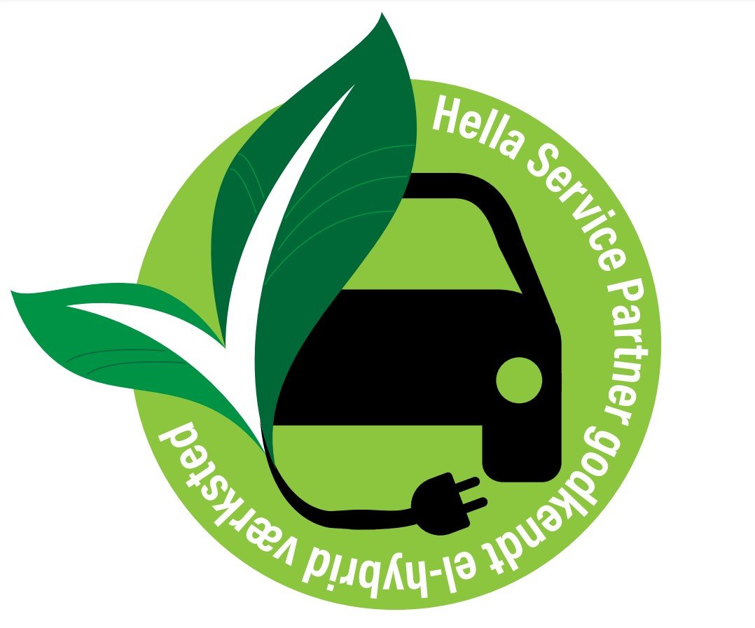 Hella-service-partner-Godkendt el og hybrid værksted logo